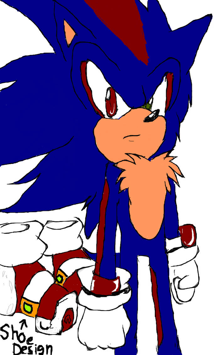 if shadow and sonic fuse together by RougamyLover8 on DeviantArt
