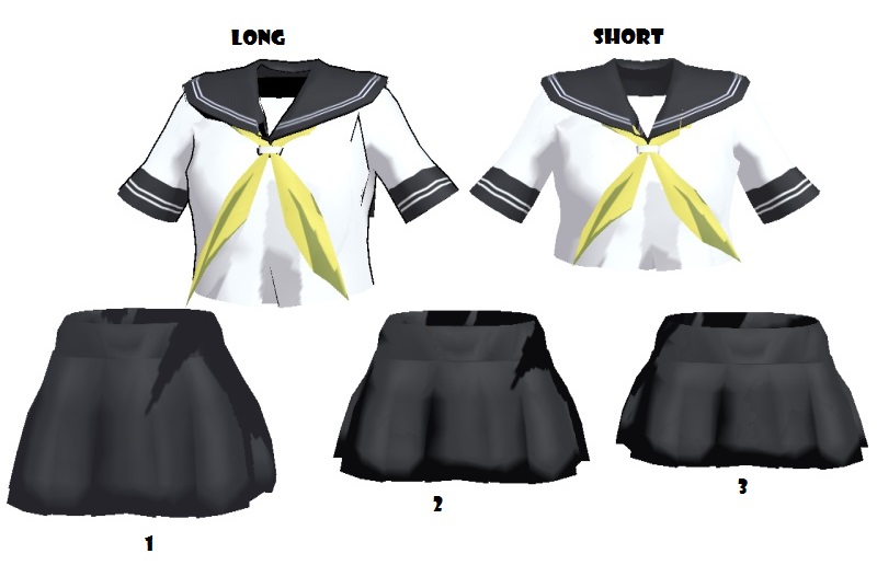 Flat Chest Middle School Outfit by MMDxDespair on DeviantArt