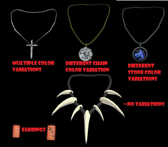 Some Random Jewellery by MMDxDespair on DeviantArt