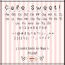 Cafe Sweet - Pixel Font