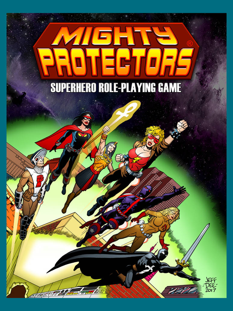 Mighty Protectors RPG Cover Art Poster (18 x 24) by JeffDee