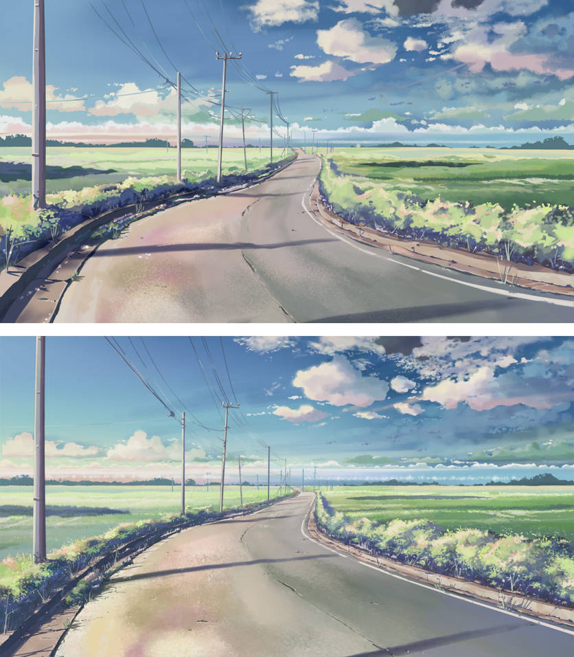 Makoto Shinkai Background Study By Lachson On Deviantart
