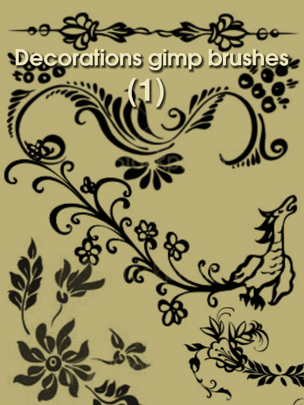 Decorations gimp brushes by ahmadhasan on DeviantArt