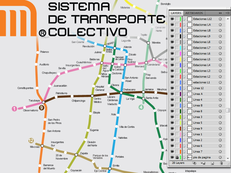 Metro CD. de Mexico - VEctor by thepow on DeviantArt