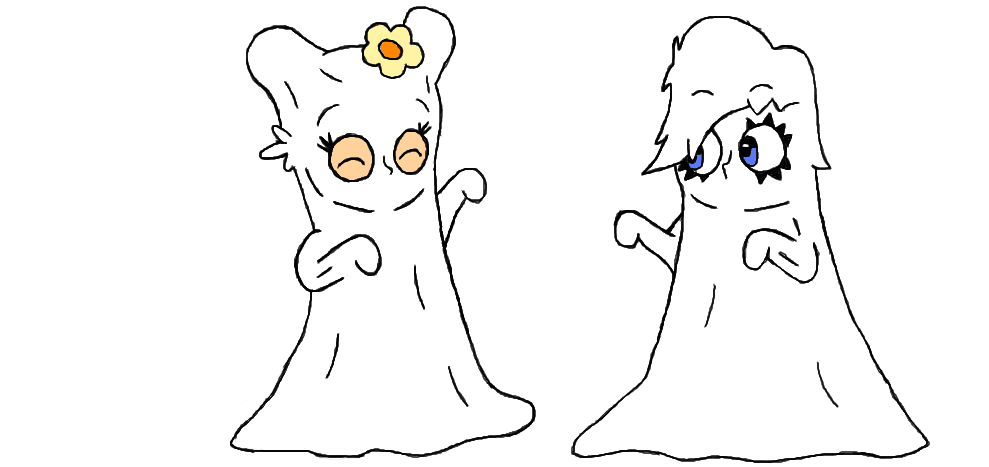 Ami and Yumi covered ghost's by yoshiandkoopa on DeviantArt