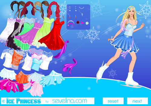 Ice Princess dress up game