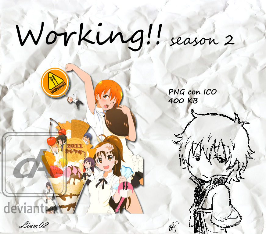 Get Wallpaper Working Season 2 Anime Folder Icon By Lium02 On Deviantart Free
