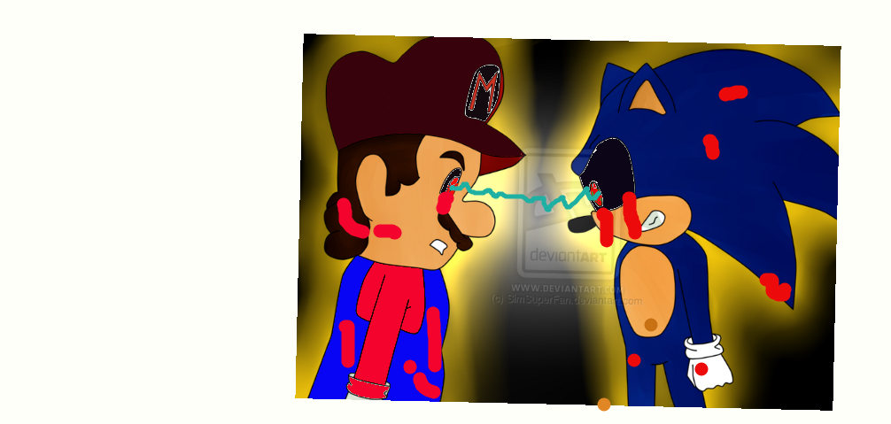 Mario exe Vs Sonic exe by PinkiePiePartyExpert on DeviantArt