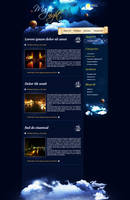 Free PSD Template magic nigth