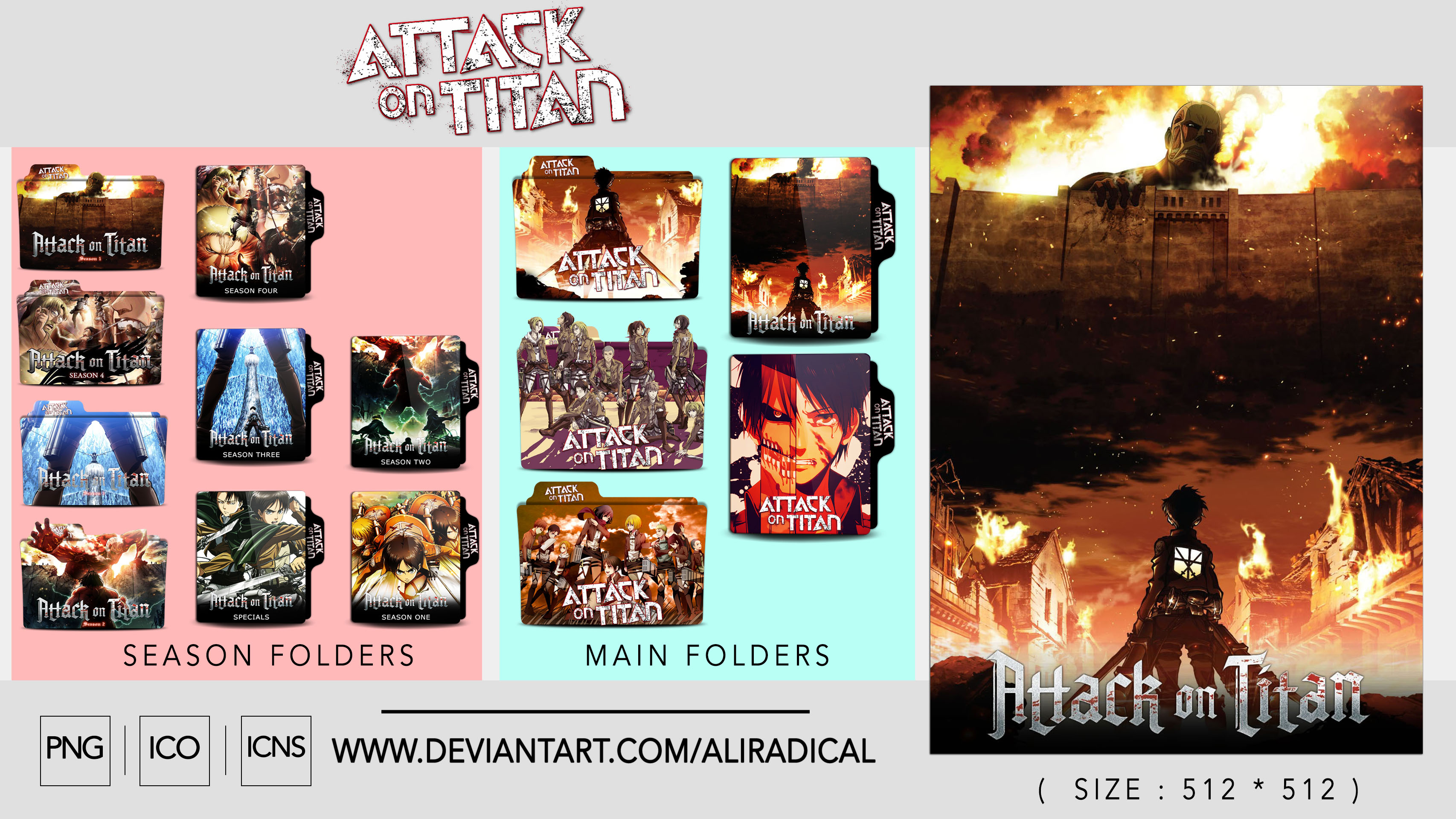 Shingeki No Kyojin The Final Season Icon Folder by assorted24 on