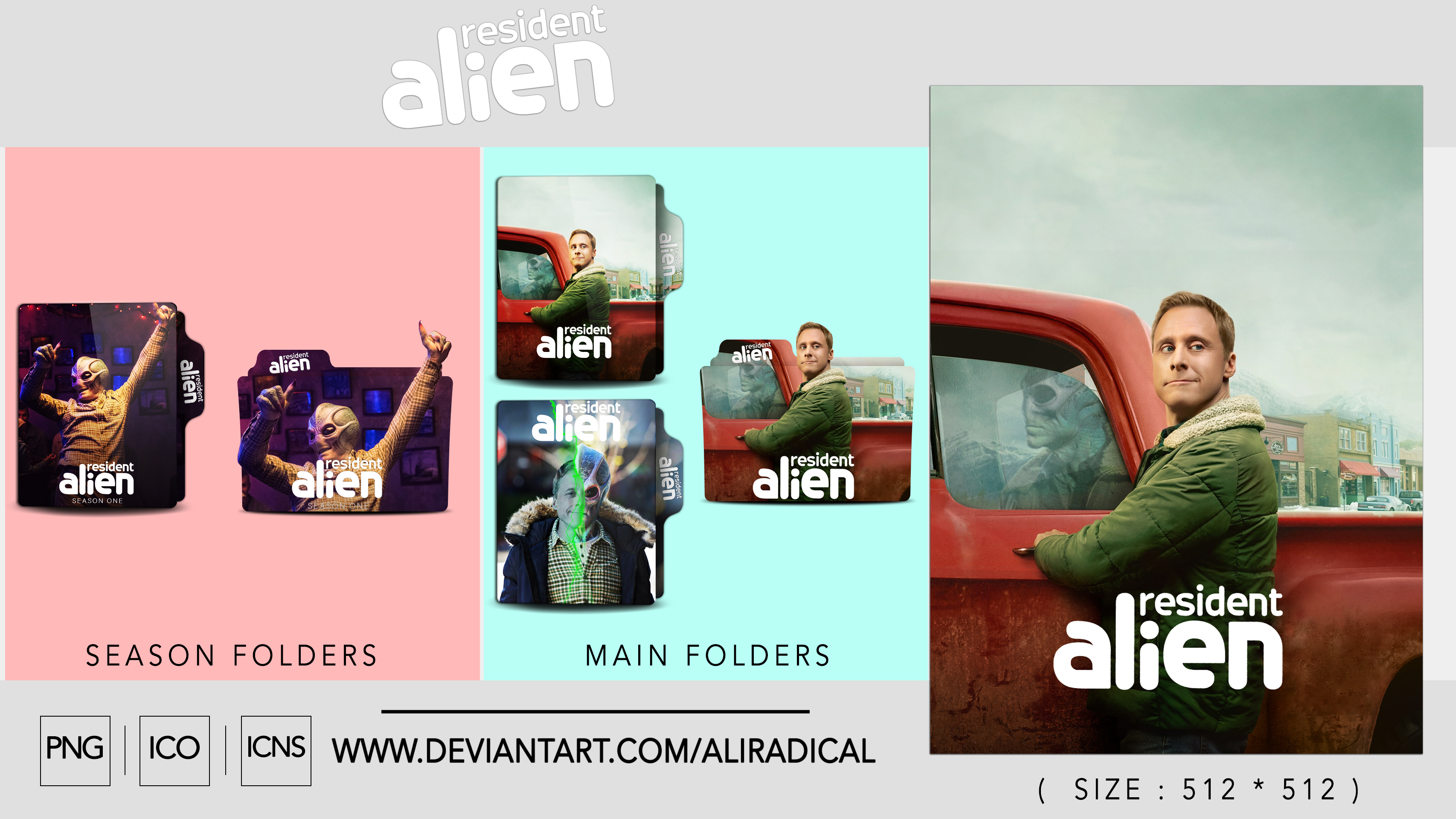 Resident Alien Folder icon by aliradical on DeviantArt
