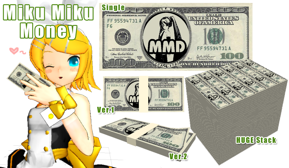 .:MMD- Miku Miku Money:. DL