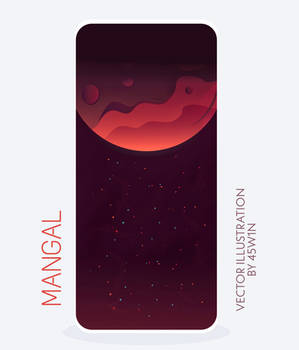 Mangal Vector Art / Phone Wallpaper