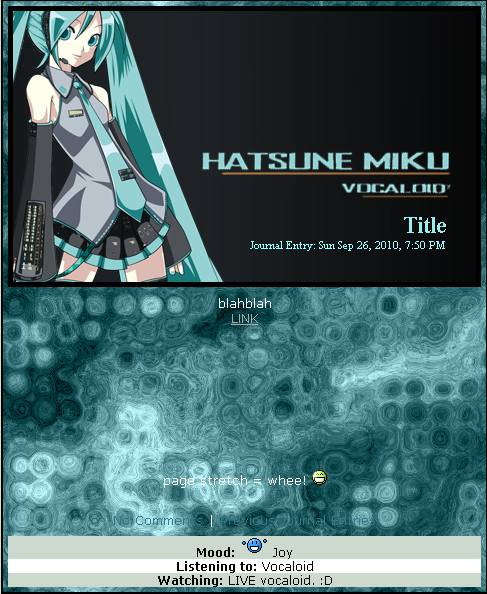 Hatsune Miku Journal CSS