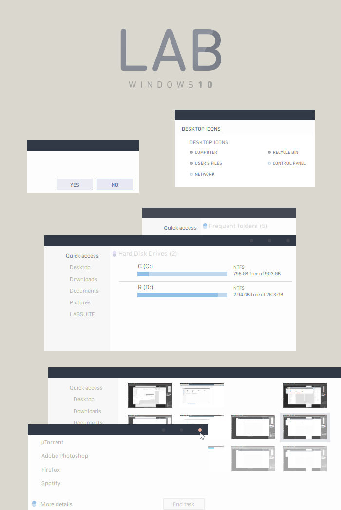 LAB Windows 10 Visual Style by participant on DeviantArt