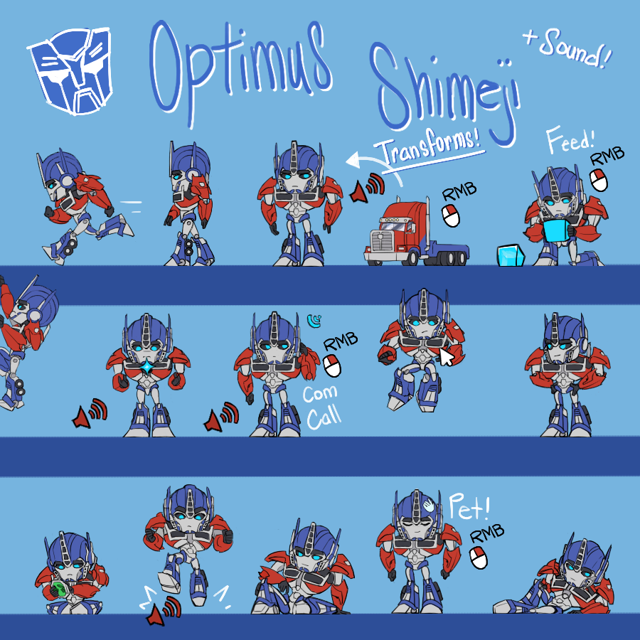 Optimus Prime Shimeji! by HorrorAura on DeviantArt