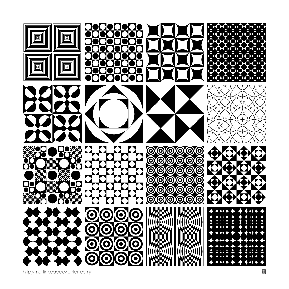 Monochrome Panton Patterns