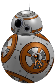 Desktop Gadget Clock Star Wars 7 Ball Droid