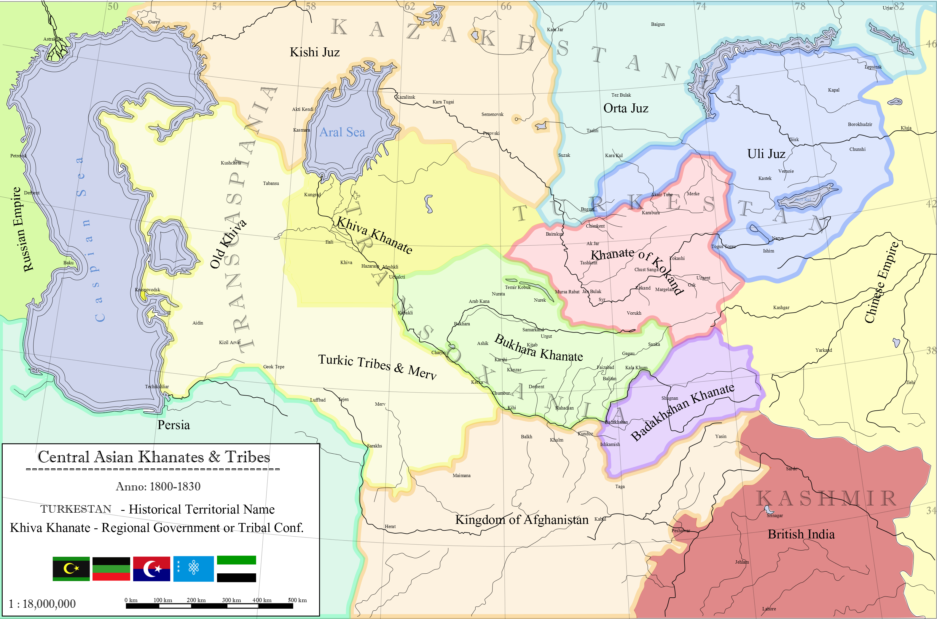 Central Asian Khanates and Tribes