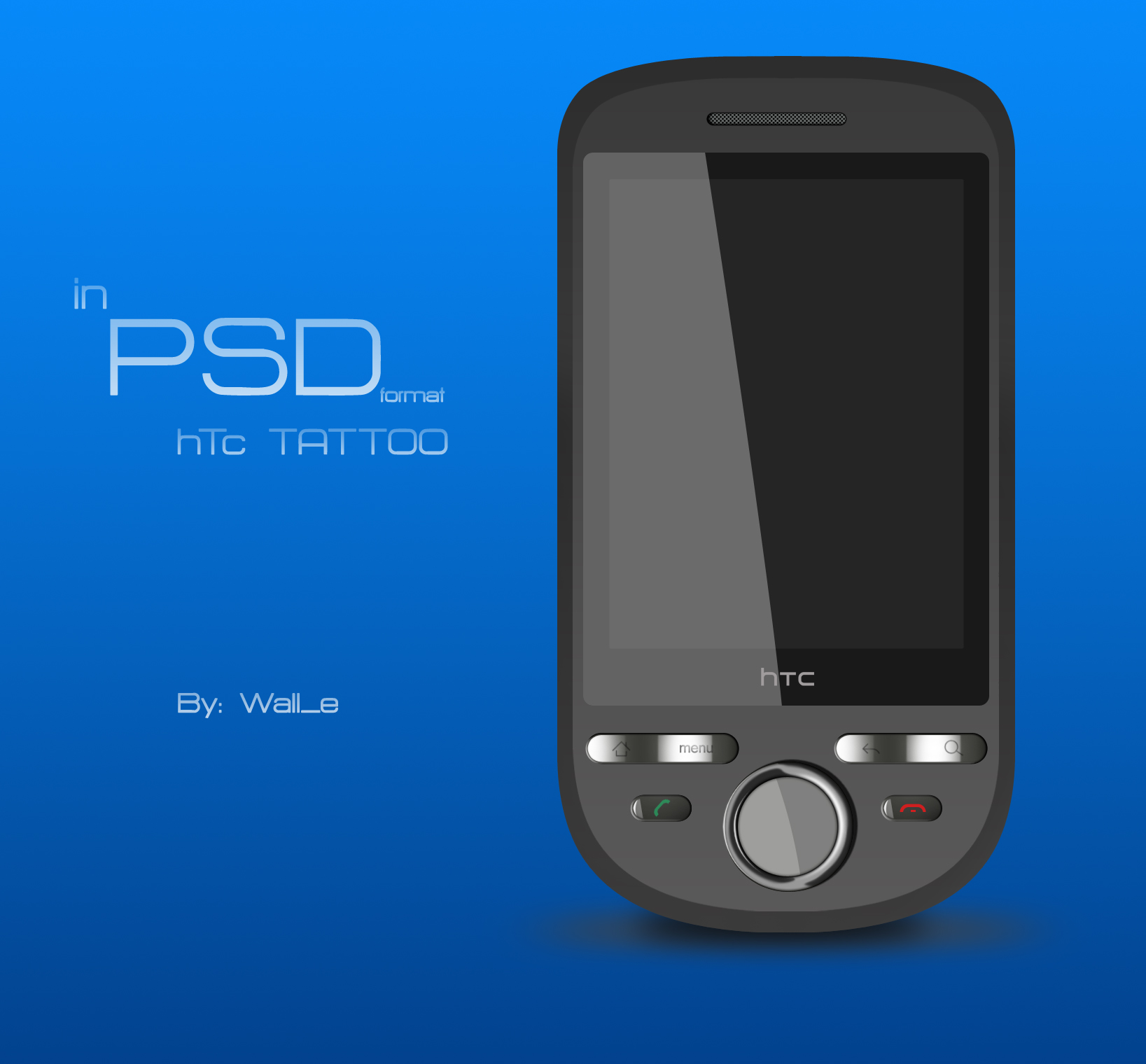 Htc tattoo in psd wall_e