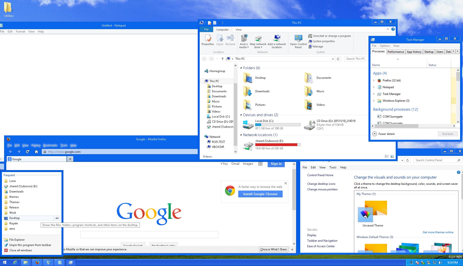 Windows XP Blue Luna Theme for Windows 8.1