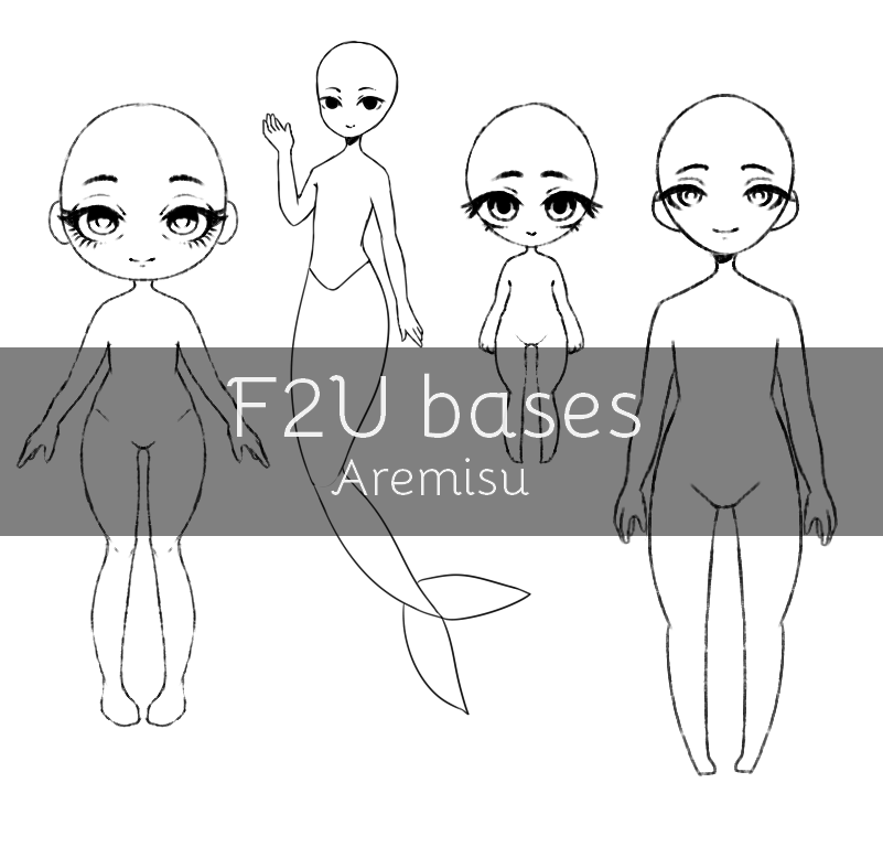 F2U humanoid bases by Aremisu on DeviantArt