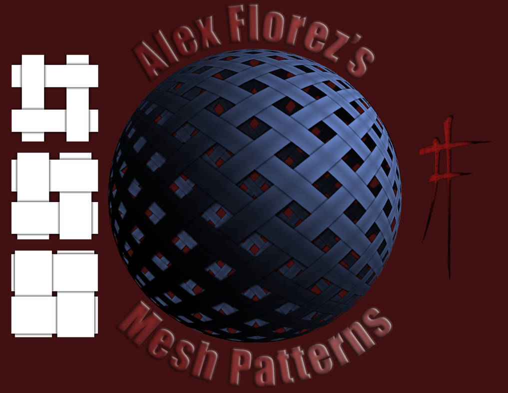 Basket Weave Mesh Pattern by AlexFlorezArt on DeviantArt