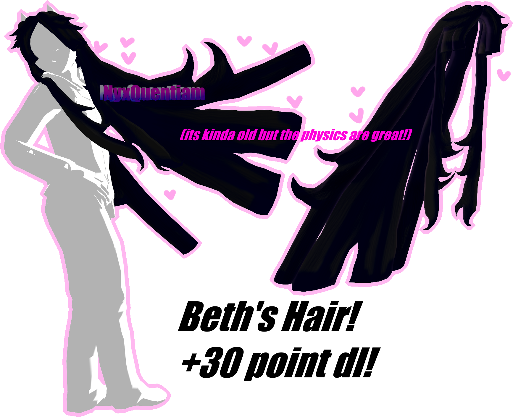 MMD| Beth's Old hair +30 POINT dl by NyxQuentiam on DeviantArt