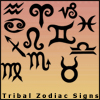 Tribal Zodiac Signs Brush Set