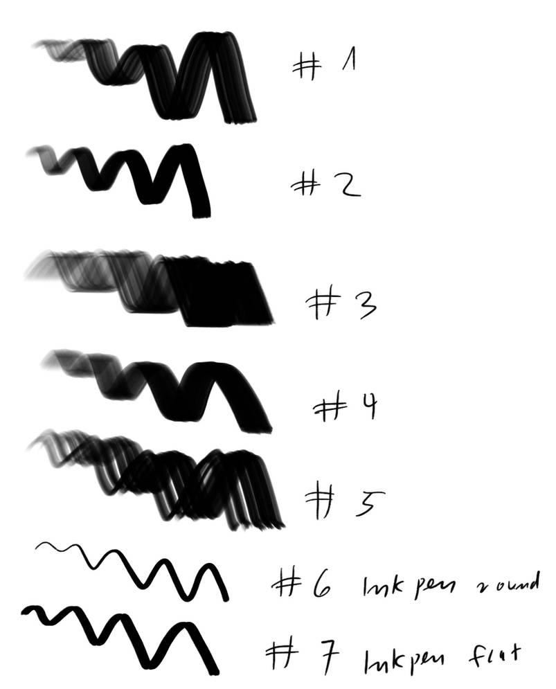 Dave's Marker and Inkpen Brushes Version 1 by Brollonks