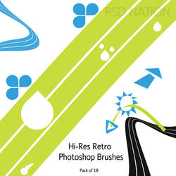 Simple, Hi-Re Retro PS Brushes