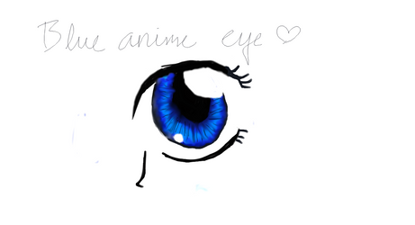 Blue anime eye