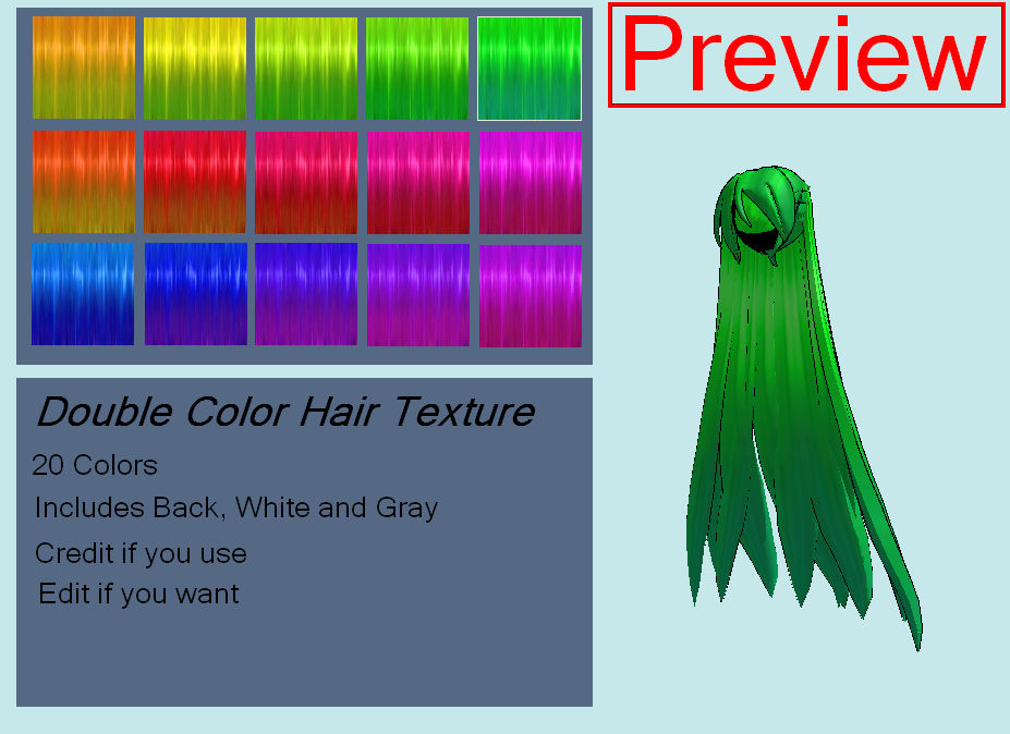 Hair Texture: Double Color DL by JadeEdenCDM on DeviantArt