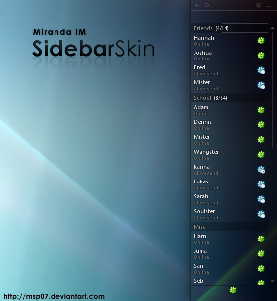Sidebar Skin by MSP07 on DeviantArt
