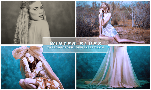 [PSD] Coloring | Winter Blues