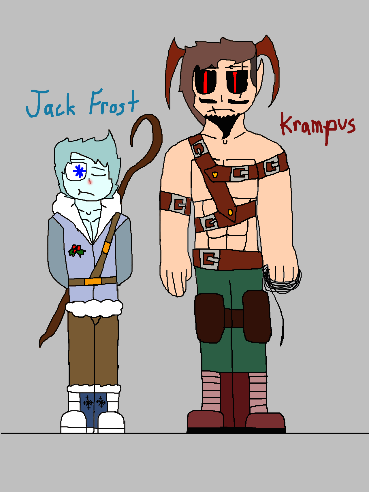Jack Frost and Krampus (My Version)