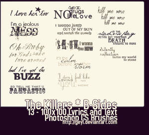 The Killers B-Sides Brushes