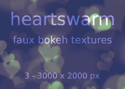 heartswarm faux bokeh textures
