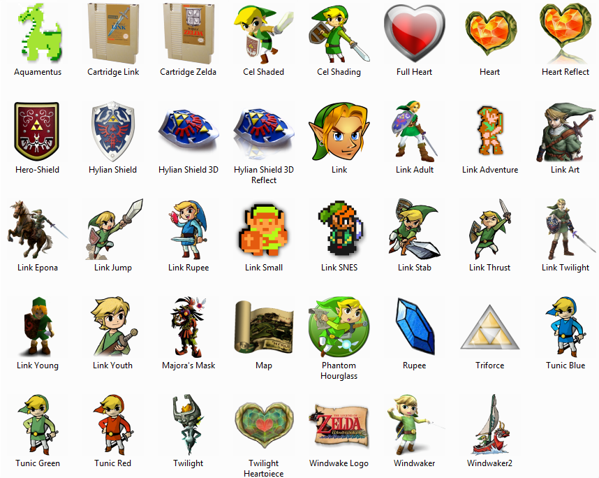 Legend Of Zelda Icon Package by sjg2008 on DeviantArt