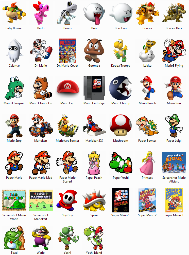 Super Mario NES Windows Icons