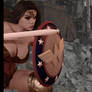 Wonder Woman in Battle with....Captain Marvel!