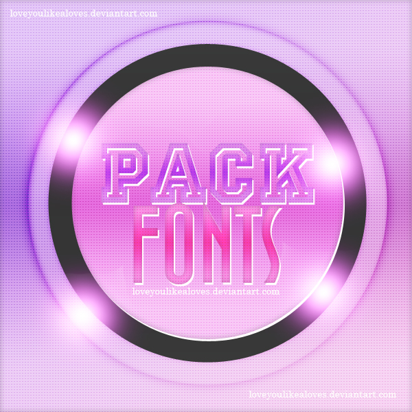 Pack  De Fonts