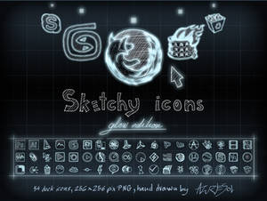 Sketcy Icons Glow edition