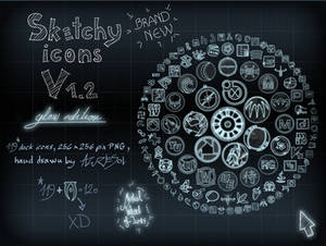 Sketchy Icons Glow ed. v 1.2