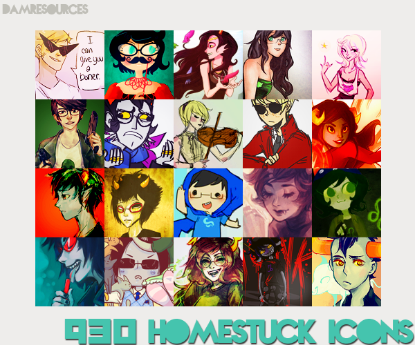 930 Homestuck Icons! by damresources on DeviantArt