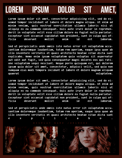 Banner PSD Template: Red Velvet [Personal Use] by xxblackstars on ...