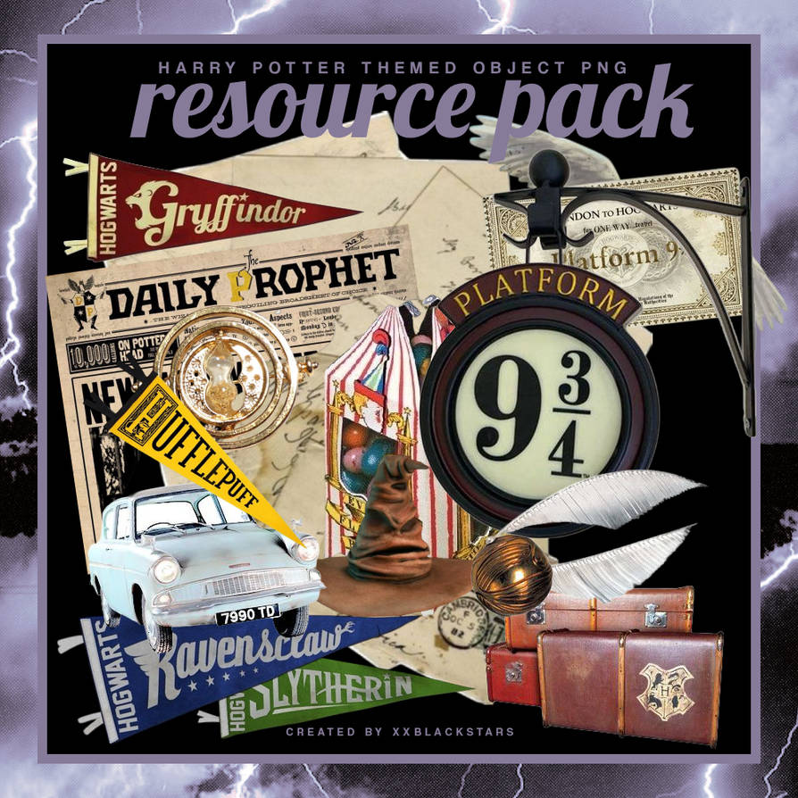 Harry Potter PNG Object Pack by xxblackstars on DeviantArt