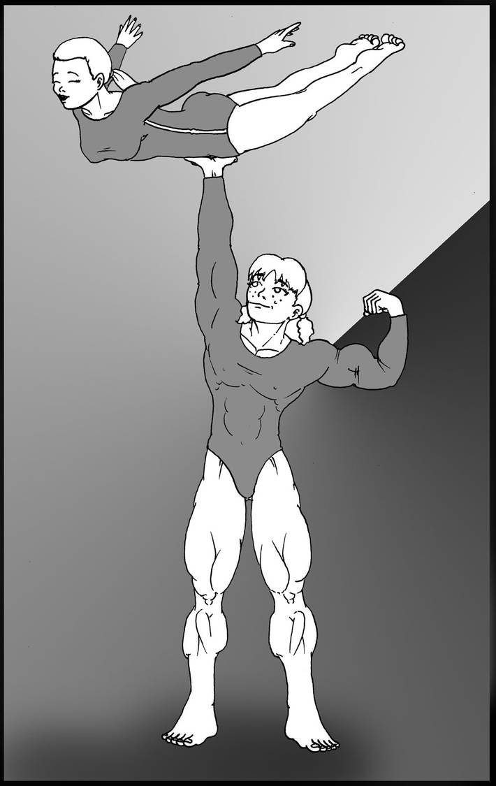 Trisha's high school muscle growth, 1 by ElsieGuen on DeviantArt