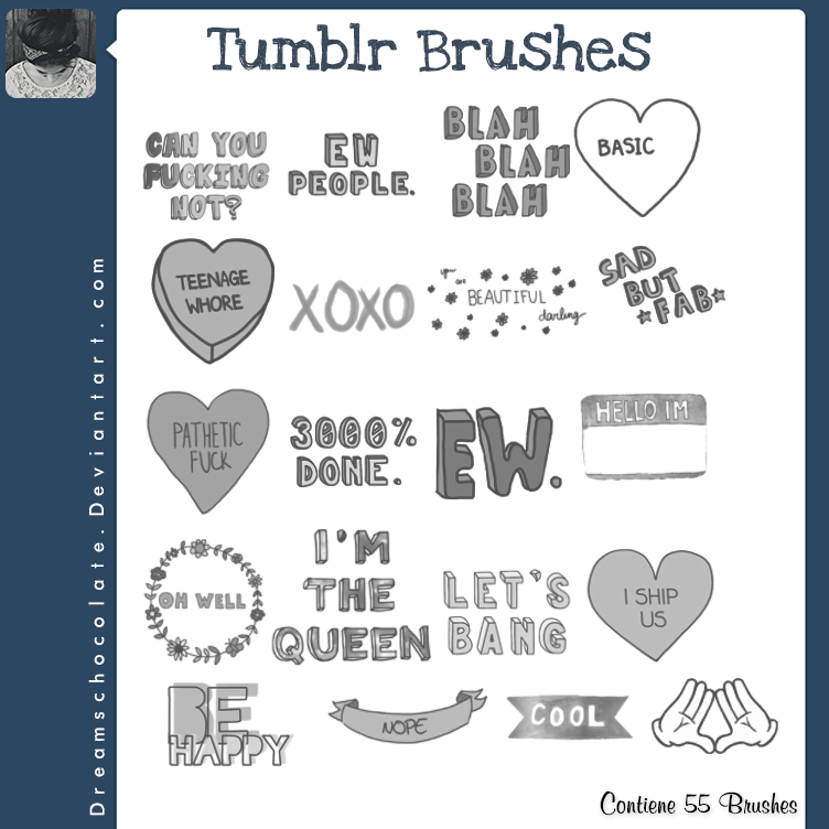 Brushes Tipo Tumblr #2