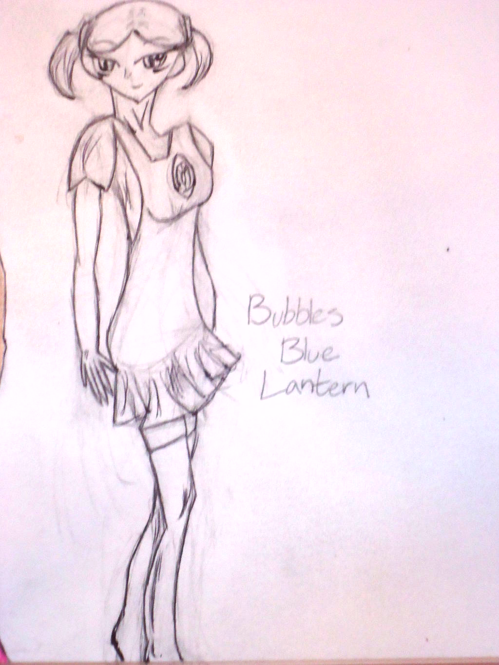 Bubbles Blue Lantern lineart by RenegadeRena on DeviantArt